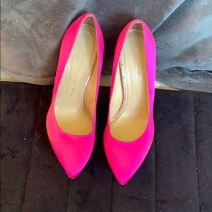 Charlotte Olympia hot pink pumps sz 41 (us 10)